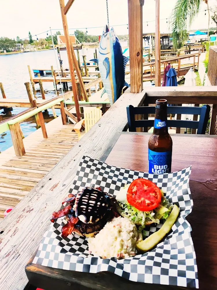 Bacon and Goat Cheese Burger